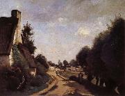 Corot Camille Une Route pres d'Arras oil